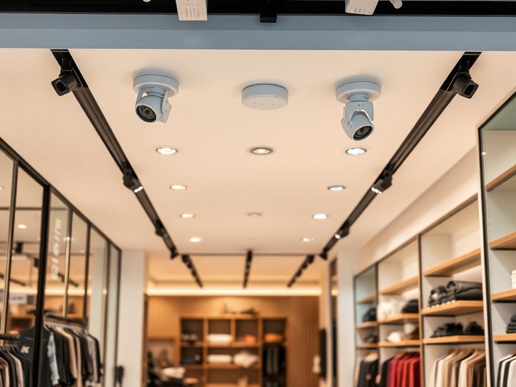 Boutique commerciale — dispositif discret