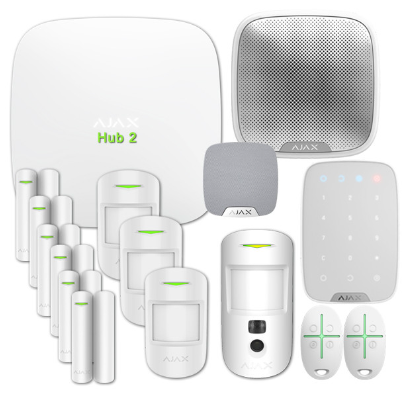 Kit alarme AJAX Hub 2 — pack complet